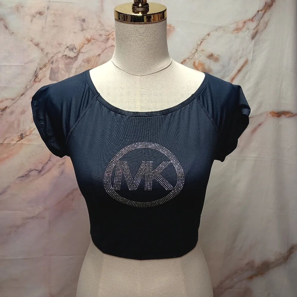Michael Kors Navy‎ Rashguard Swim Top